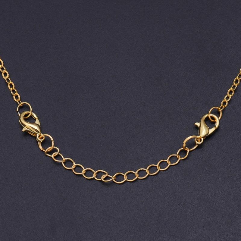 10Pieces Necklace Extenders Gold Silver Bracelet Anklet Extension Chains with Lobster Clasps and Closures 5/7/10/12/15cm
