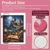 Diamond painting DIY kit fantasy castle moon owl book glasses wall art home room decoration