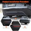 Smoked Black Rear Fog Tail Light Lamp Decor Cover Trim for Tesla Model 3 +
