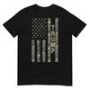Trump United States Distressed Camo W Us Flag TShirt
