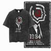 G Acid Washed Black Cotton Cool  Graphic Unisex Tshirt   Streetwear Big Size Vintage Oneck Unisexs Tee Tshirt