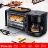 Three-in-One Multifunctional Breakfast Machine: Toaster & Mini Oven, 110V-220V