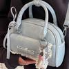 Korean Style Simple All-matching Bow Single-shoulder Bag Women's High-end Cross-section