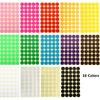 JANYUN 2688 Pcs 1 Inch Round Coding Circle Dot Labels, 16 Colors