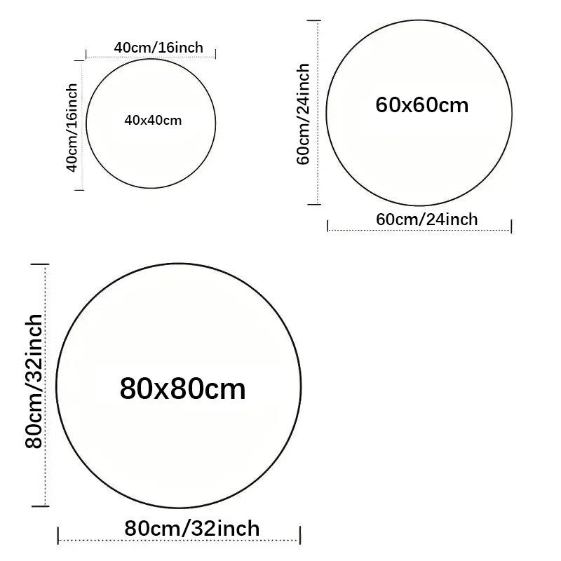 Dětský pokoj Obývací pokoj Ložnice Koberec k posteli Kulatý pokoj Bezúdržbové koberce Zvuková izolace Protiskluzový Kreslený koberec
