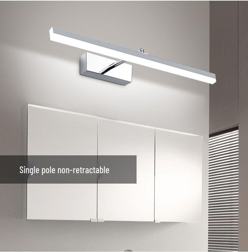 Nordic Minimalist Bathroom LED Telescopic Mirror Cabinet Vanity Light, Three-Color Wall Light for Bathroom.