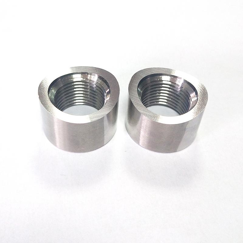 2pcs M18x1.5 02 Oxygen Sensor Base Gap Curve Notched Nut Weld Bung Bsae Round Nut