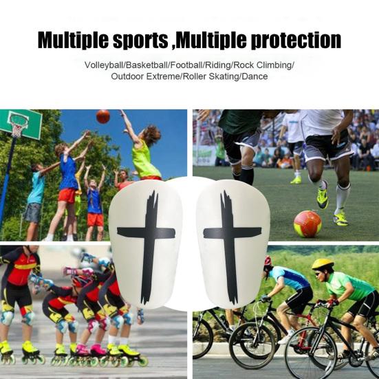 1 Pair Mini Soccer Shin Guards Anti-slip Kids Teens Adults Soccer Players Miniature