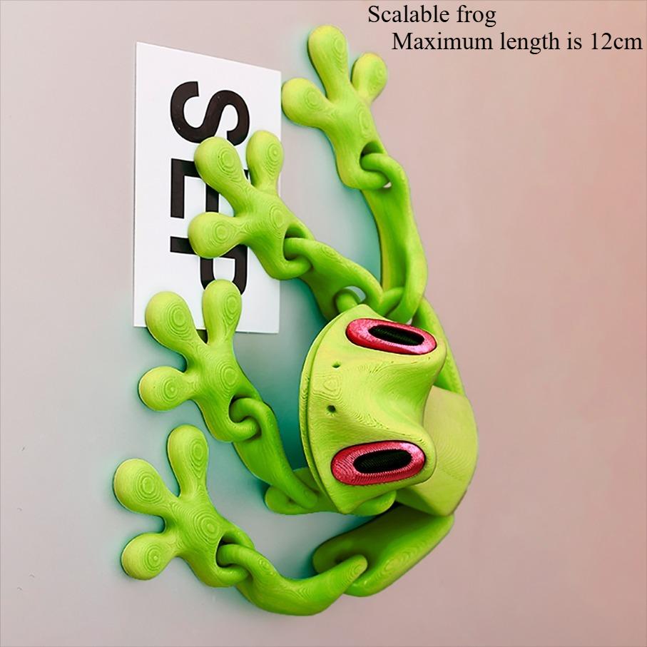 Creative and Funny Lifelike 3D Frog Variable Design Refrigerator Magnets Cute Refrigerator Magnets Whiteboard Sticker Decorative