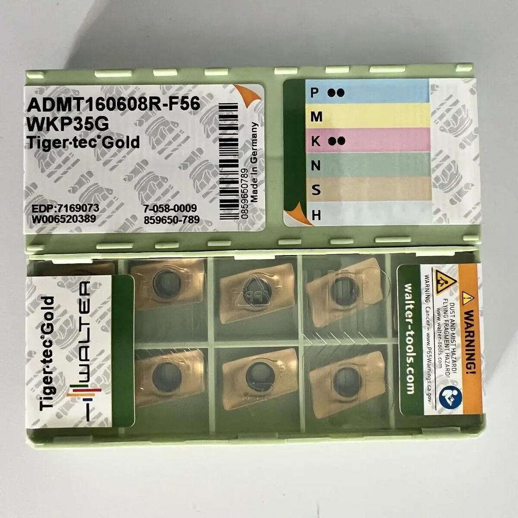Original / ADMT160608R-F56 WKP35G / Industrial indexable Carbide Inserts 10 Pcs