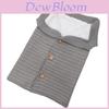 Baby Knitted Plush Sleep Sack With Buttons For Outdoor Use And Warmth