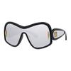 Loewe Logo Mark Irregular Frame Sunglasses Women Sunglasses Black LW40131I01C