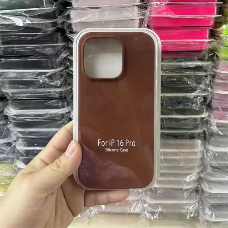 Liquid Silicone Case For Apple iPhone17 Air 15 16E 14 13 12 11 Pro Max Plus Mini XS XR 7/8 SE Phone Official Style Protective Cover