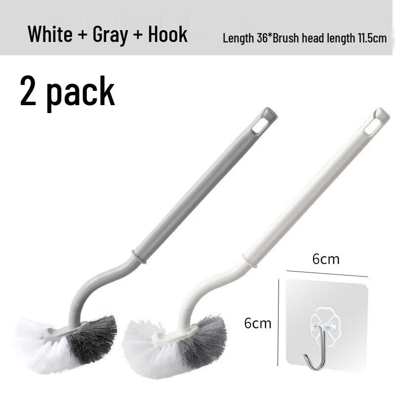 Wall-Mounted Toilet Brush with Soft Bristles