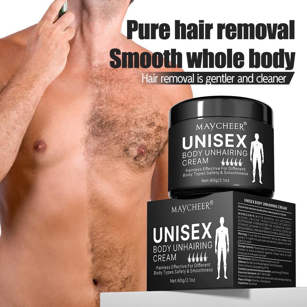 MAYCHEER Unisex Hair Removal Cream for Hands, Legs, and Armpits - Gentle On All Skin Types, No Blackheads.