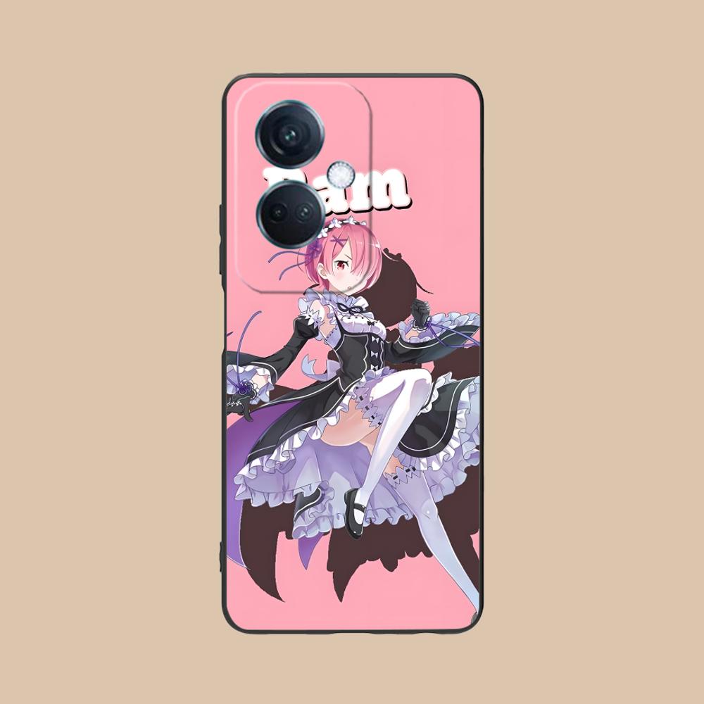 ReZero Ram Waifu Handyhülle für OPPO Find X9 X8 X7 X6 X5 X3 X2 Plus s Pro Ultra Lite Bunter Druck Schutzhülle Hülle Luxus