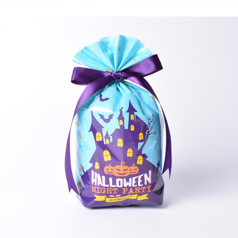 

10 шт. Хэллоуин конфетные пакеты милый подарочный пакет пищевая упаковка 10pcs синий