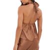 I Saw It First Womens/Ladies Satin Halter Top