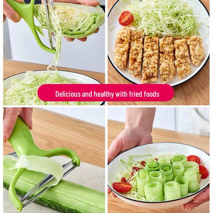 Multifunctional Oversized Peeler & Shredder for Cabbage, Fruits, and Pumpkin with Wide Mouth Blade