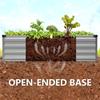 2 Pack 9x3x1FT Galvanized Raised Garden Bed Kit Outdoor Metal Planter Box for Vegetables Rectangular Steel Container Easy Assem