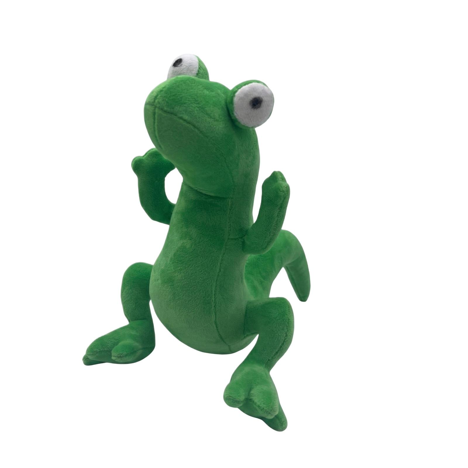 

Plush Frog Stuffed Animal Toy Soft Fabric Material 9 8 Inch Height Lightweight Design Suitable for Children’s Playroom Decoration and Collectors One Size