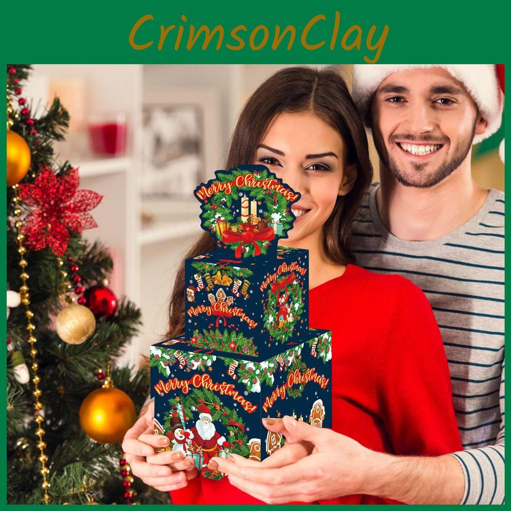 Holiday Green Party Wreath With Money Box For Christmas Celebration Giving Gift