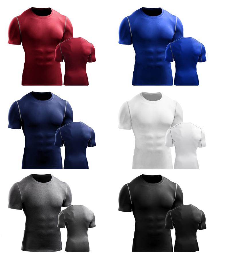 Men's Running T-Shirt Fitness Outdoor Tights Sports Short Sleeve Tops Quick-drying Shirts M L XL XXL 3XL 4XL