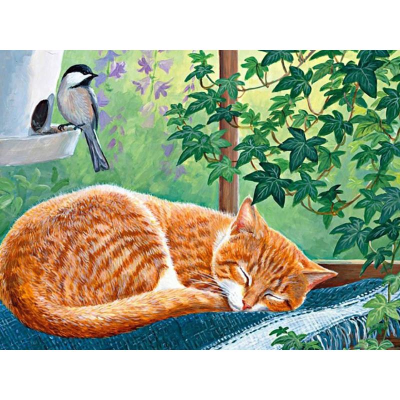 DIY 5D Flowers Diamond Mosaic Animal Diamond Painting Cat Diamond Embroidery Cross Stitch Picture Of Rhinestones Handcraft Gift