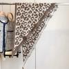 Damen Dreieckiger Doppelseitiger Schal Umhang Oberbekleidung Umhang Leopardendruck Warmer Schal Stolen Und Schals