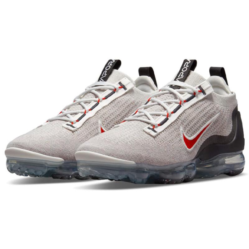 Nike Air Vapormax 2021 Flyknit 'Light Bone University Red' Running Shoes DH4085-003