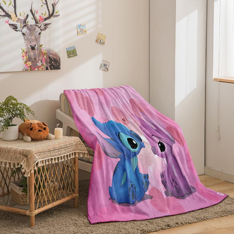 Riman Stitch Series Flannel Blanket 3D Printed Sofa Blanket Thickened Blanket