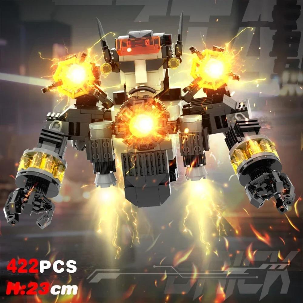 

Skibidi Building Blocks Toys - Cameraman/Titan/Clock King Анимационные фигурки Модель, DIY Сборные кирпичи для мальчиков, девочек, детей, рождение