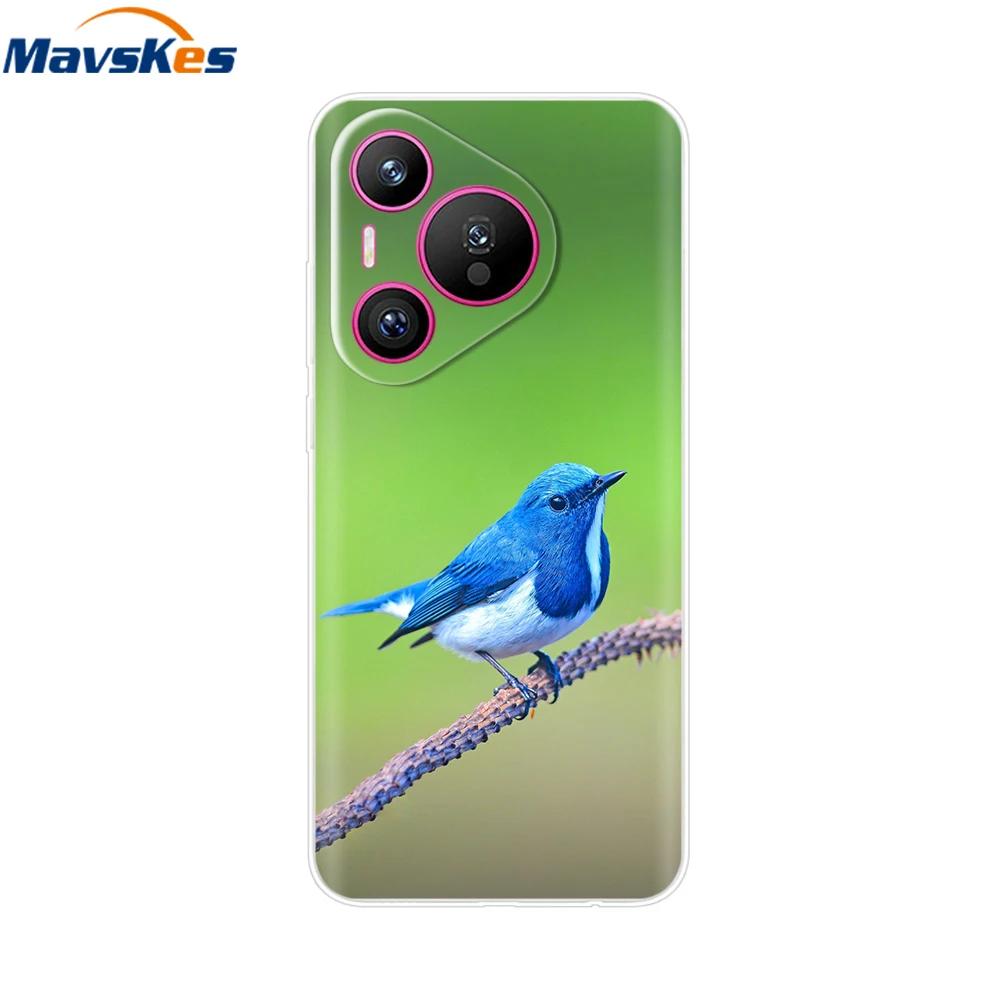For Huawei Pura 70 Case Cute Cartoon Painted Cover Clear TPU Phone Cases For Huawei Pura 70 Pro+ Plus Pure70 70Pro Soft Fundas