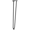 Vidaxl Nogi Do Stołu Hairpin, 4 Szt., Czarne, 72 Cm, Lita Stal