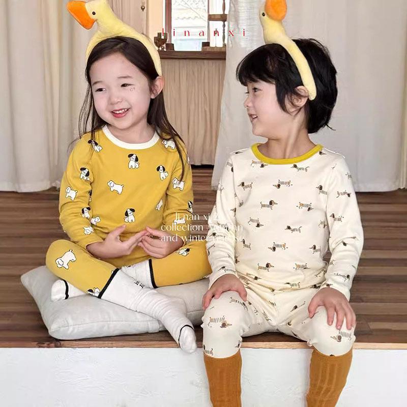 

Nancy Wool Lycra Children s Pajama Set: Unisex Cotton Stretch Autumn Wear 90 cm