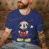 Women Men Mickey Minnie Christmas Shirt Cartoon Graphic Merry Christmas Couple Matching Tshirts