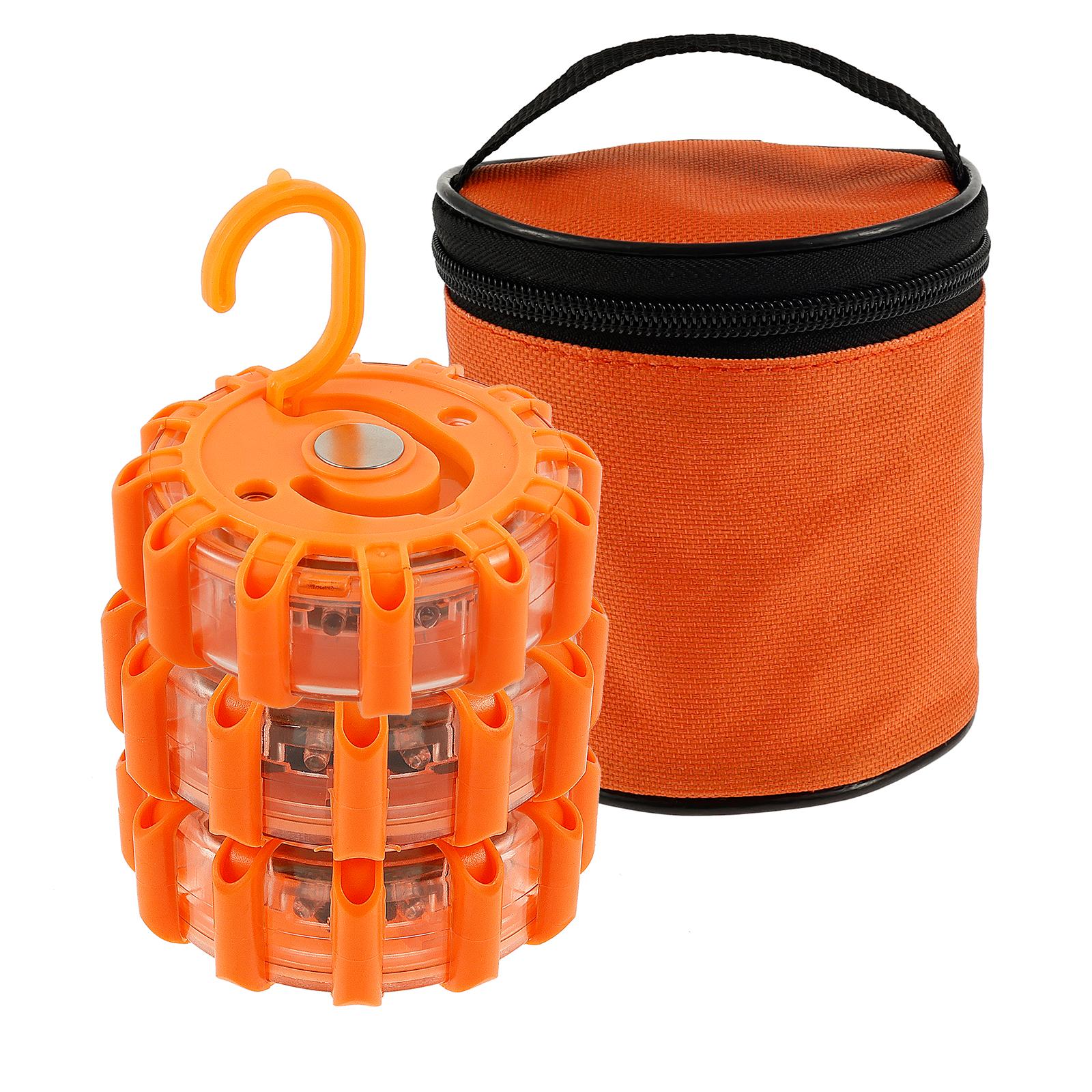 

3Pcs LED Road Flares Flashing Emergency Safety Warning Light with 9 Glow Modes Rechargeable Help Flash for Vehicles and Boat other