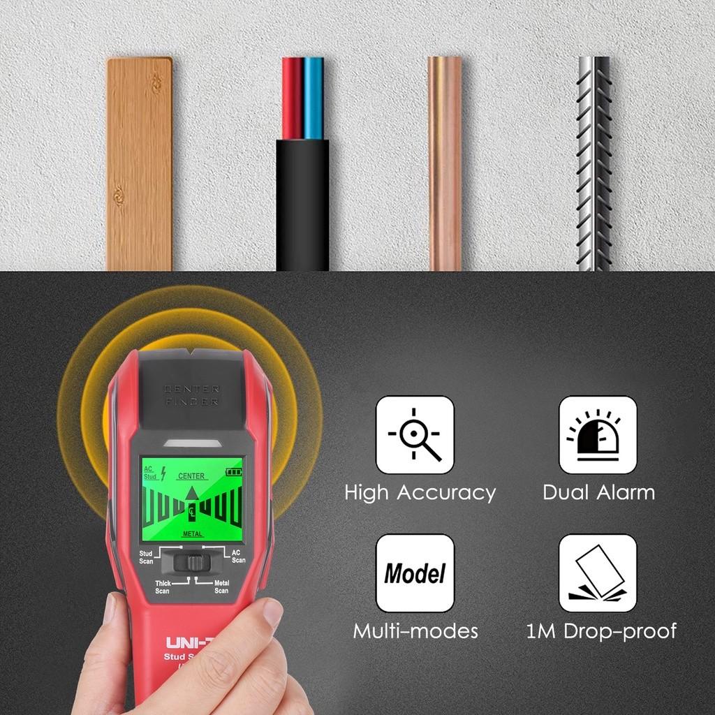 UNI-T UT387C Portable Wall Scanner Multifunctional LCD Display Metal Detector 4 In 1 Digital Wall Stud Finder