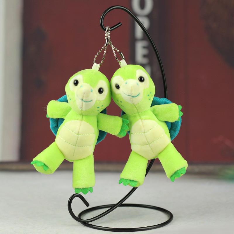 Fashionable Plush Turtle Keychain Adorable 12cm Turtle Bag Charm Cute Turtle Stuffed Animal Key Holder