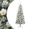 Artificial Foldable Christmas Tree Green and White 180 Cm
