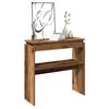 Vidaxl Console Table, Old Wood, High Gloss, 80X30X102 Cm