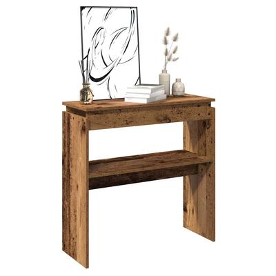 Vidaxl Console Table, Old Wood, High Gloss, 80X30X102 Cm