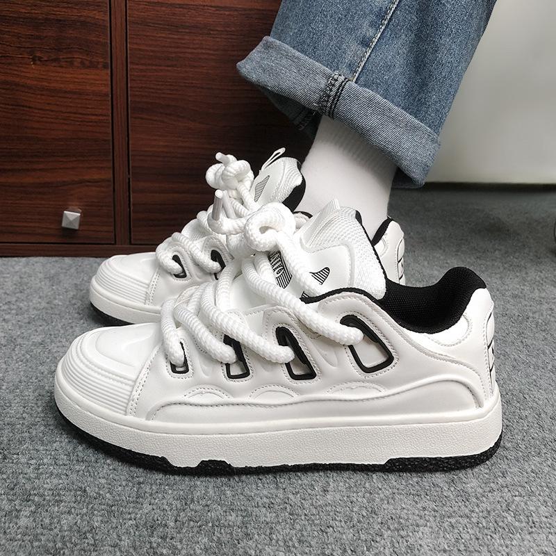 Luxuriöse Neue Klassische Dicksohlige Erhöhte Outdoor-Laufschuhe für Herren und Damen, Frühling und Herbst Paar Freizeit-Board-Schuhe