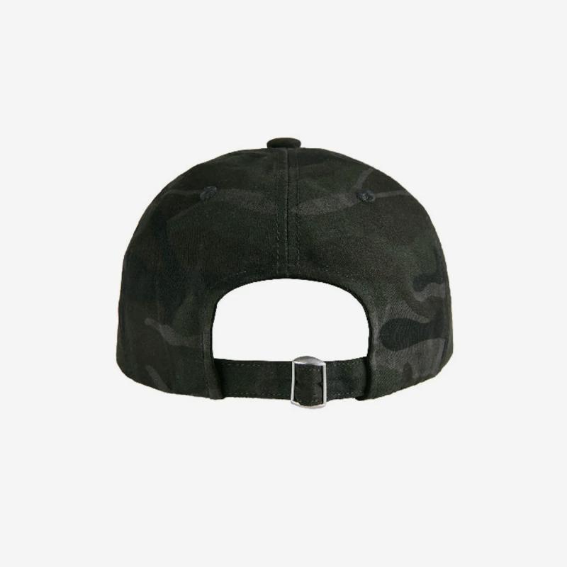 Aeae WEB LOGO CAMO 5 PANEL CAP | Korean Streetwear Unisex Cotton Camo Baseball Cap Black, Green