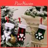 Fun And Festive Cat Paw Christmas Stockings With Cute Patterns For Holiday Decorating
