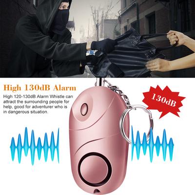 Forte panique personnelle, attaque de viol, alarme de sécurité, porte-clés, lampe de poche