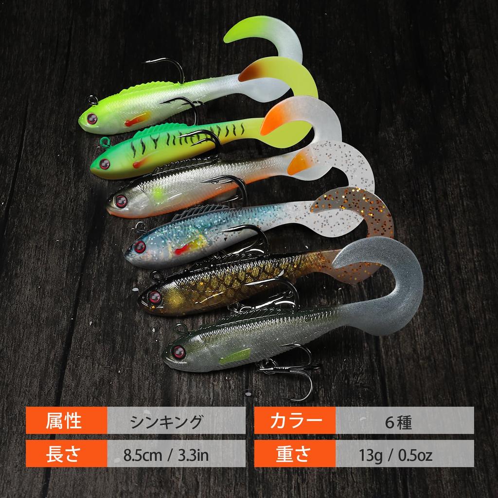 TRUSCEND Denmori Soft Lure with Exquisitely Perfect for Family Easy for Kids To Equipped with a Rotating Blade for a Stunning Suitable for All Water
