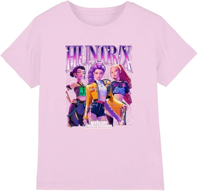 KPop Demon Hunters Unisex Children s K-pop Demon Hunters Huntrix Bootleg T-Shirt 120