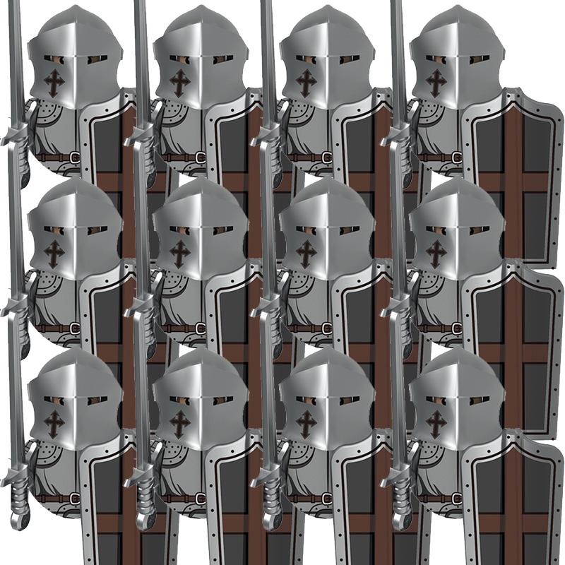 Kids Toys Medieval Military Figures Imperial Forbidden Army Knight Legion Ancient Soldier Suits Building Blocks Model Gifts