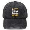 Disc Golf Funny Graphic Baseball Cap Vintage Washed Polyester Adjustable Dad Hat for Casual Outdoor Sports